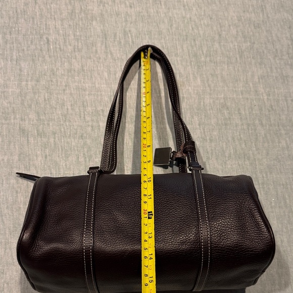 Dooney & Bourke Black Leather Duffel Bag - Picture 9 of 13